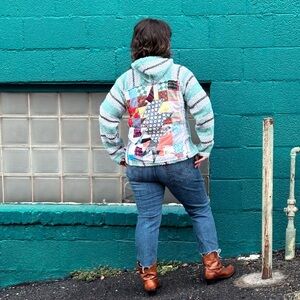 Grateful Dead Upcycled Backpatch Baja Hoodie